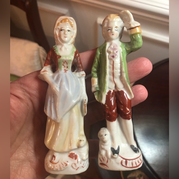 Pair of Vintage Figural Figurines Made in Japan - Picture 1 of 9